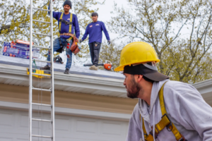 roofing crew on job site