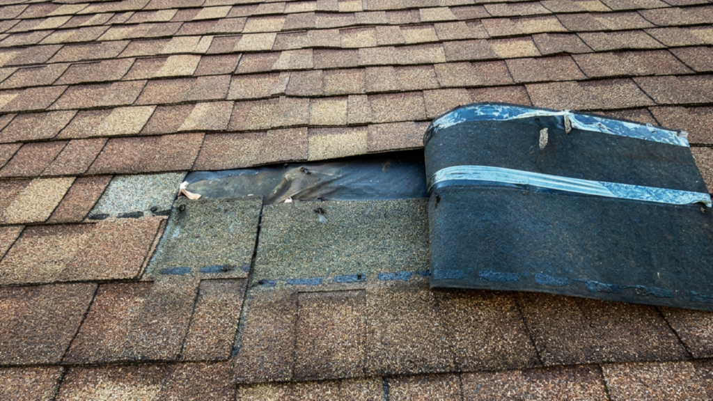 roof repair Indiana for missing shingles on a Northwest Indiana home