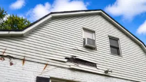 Siding replacement Highland IN for a home showing signs of aging and weather damage